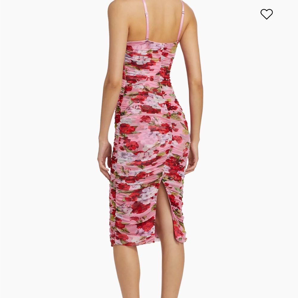 L'Agence Floral Caprice Strapless Midi Dress (0) - Picture 4 of 10